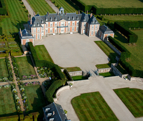 Prise de vue aérienne du Château de Galleville